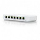 Switch Ubiquiti Gestionado L2, 8 Puertos Gigabit Ethernet PoE 42W, Blanco (USW-ULTRA)