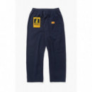 Pantalones SERVICE WORKS Seersucker Chef Dark Navy