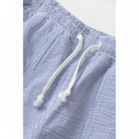 Pantalones SERVICE WORKS Seersucker Chef Navy Stripe