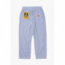Pantalones SERVICE WORKS Seersucker Chef Navy Stripe