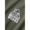 Camisetas Hombre Camiseta SERVICE WORKS Home Comforts Olive