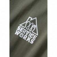 Camisetas Hombre Camiseta SERVICE WORKS Home Comforts Olive