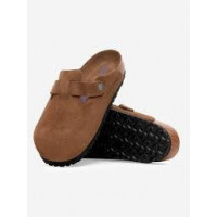 Calzado BIRKENSTOCK Boston Bs Dark Tea Tonal FB para mujer uso urbano primavera verano 2026