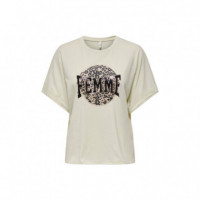 Only Camiseta Blanca 15339887-BIRCH