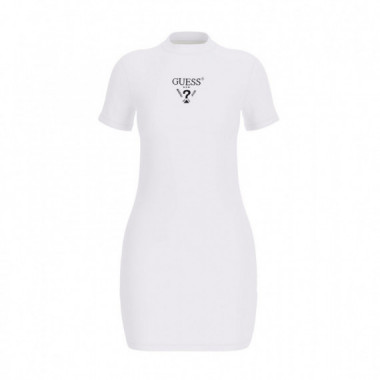 Guess Athleisure Vestido Blanco V4YK02 KCDH1-G011