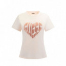 Guess Athleisure Camiseta Blanca V5RI08 J1314-G6K5