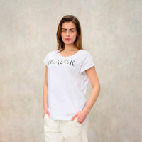 Camiseta Con Adornos Mohawk De Cuentas