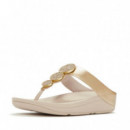 Sandalias HALO Bead-Circle Metallic Toe-Post
