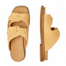 SANDALIA KLEO DOUBLE STRAP RAFFIA
