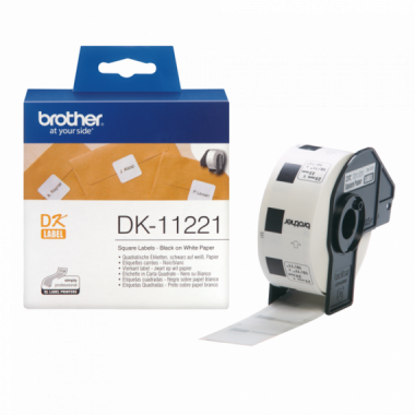 Etiquetas BROTHER de Direccion 23X23MM (1000 Und) (DK11221)