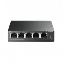 TP-LINK Switch de 5 Puertos 10/100/1000 4 Puertos Poe+ Metalico