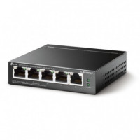 TP-LINK Switch de 5 Puertos 10/100/1000 4 Puertos Poe+ Metalico