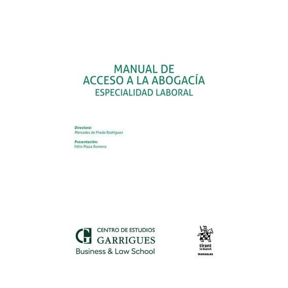 Manual de Acceso a la Abogacia. Especialidad Laboral   2025