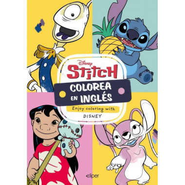 APRENDE Y COLOREA EN INGLES CON STITCH