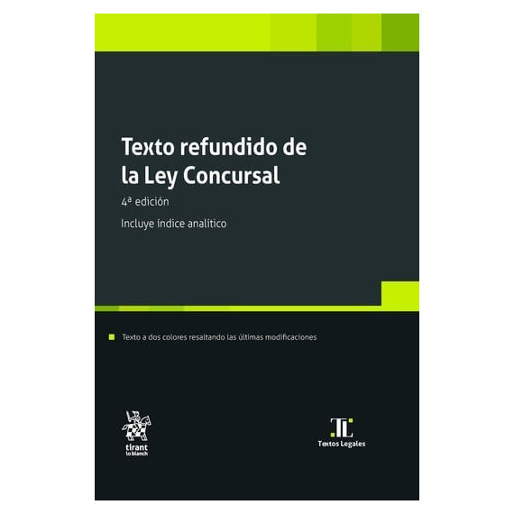 Texto Refundido de la Ley Concursal 4� Edicion   2026