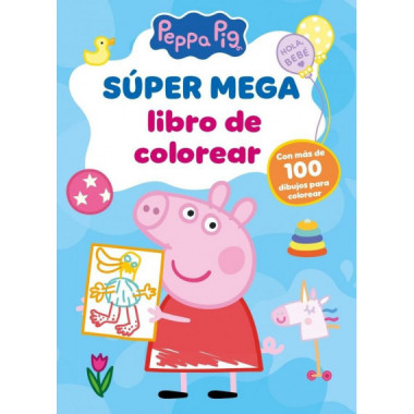 SUPER MEGA LIBRO DE COLOREAR PEPPA PIG ACTIVIDADES