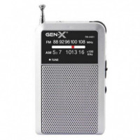 Radio Portátil Analógica Am/fm Gen-x FM-4401 Plata  GEN X