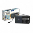 Radio Portátil Clásica Gen-X FM-4413 SW/AM/FM Analógica Negra