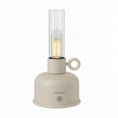 L&aacute;mpara de Aceite LED Vintage Beige Forever Recargable IP44