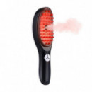 Cepillo de Masaje Capilar Marielle con Vapor, Vibración Sónica y Luz LED Rojo/Azul