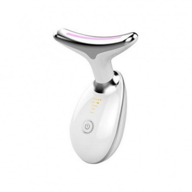 Masajeador Facial Marielle con Luz LED y Microcorriente EMS, Blanco