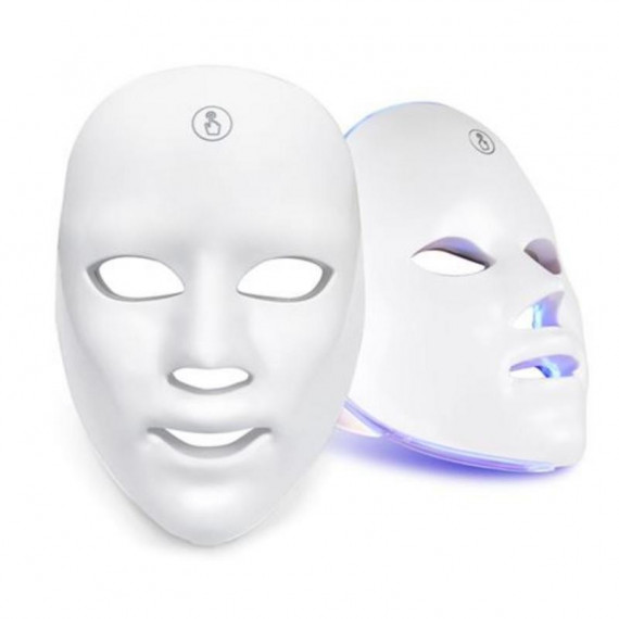 Máscara de Terapia de Luz LED Blanca Marielle para Cuidado Facial