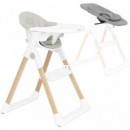 Trona Madera con Hamaca Gris  OLMITOS