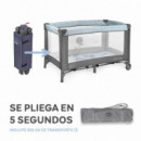 Cuna de Viaje Gris-azul Estrellitas  MS