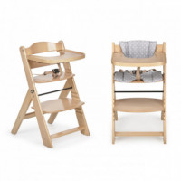 Trona Evolutiva Natural C/cojin Estrellas Gris  MS