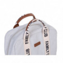 Bolso Mochila Mommy Club Signature Canvas Blanco Roto  CHILDHOME
