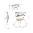 Bañera Plegable con Cambiador y Cojin Reductor Zoe Beige  MS