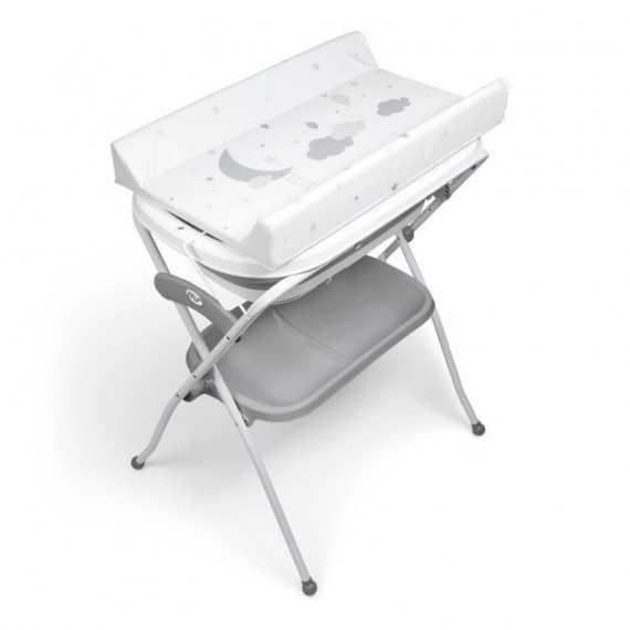 Bañera Plegable con Cambiador y Cojin Reductor Zoe Gris  MS