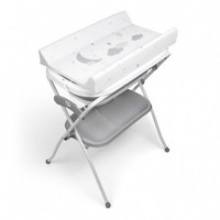 Bañera Plegable con Cambiador y Cojin Reductor Zoe Gris  MS