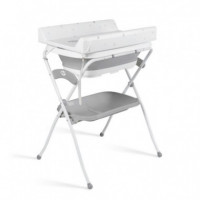 Bañera Plegable con Cambiador y Cojin Reductor Zoe Gris  MS