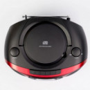 Radio Cassette Portátil con Cd, BLUETOOTH y USB AIWA BBTC-550RD Rojo