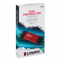 Disco Duro Externo Ssd Portátil 1TB de Doble Conector Usb-a / Usb-c  KINGSTON