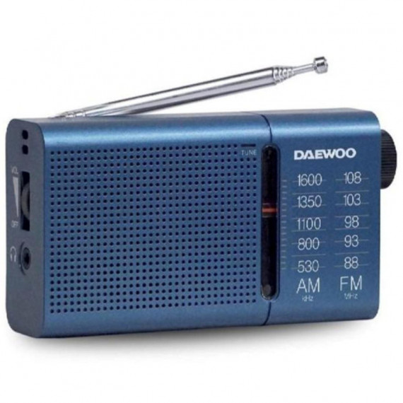 Radio Am/fm con Altavoz y Antena DAEWOO DW1037 Azul