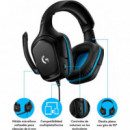Auriculares Gaming con Cable LOGITECH G432 Sonido 7.1 Surround