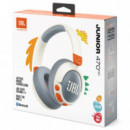 Auriculares BLUETOOTH JBL Junior 470NC con Cancelación de Ruido Blanco/gris