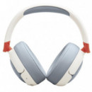 Auriculares BLUETOOTH JBL Junior 470NC con Cancelación de Ruido Blanco/gris