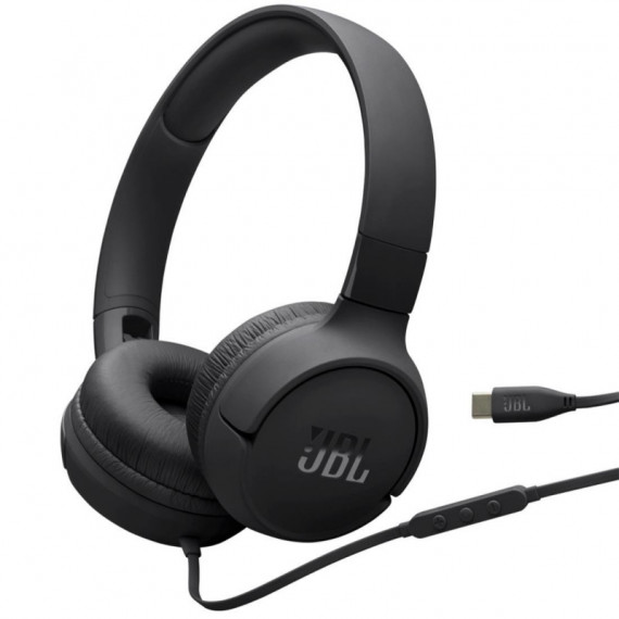 Auriculares JBL Tune 530C con Cable y Conexión Usb-c Negro