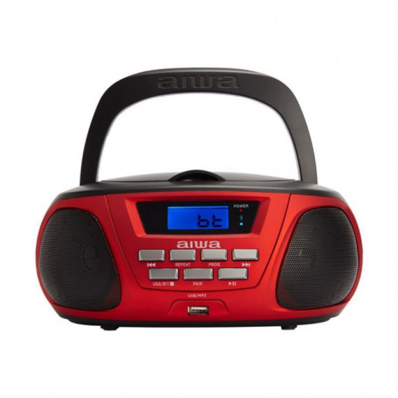 Reproductor de CD Portátil, Radio Fm, Bluetooth, Usb, AIWA BBTU-300RD
