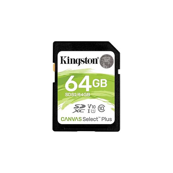 Tarjeta de Memoria KINGSTON Canvas Select Plus Sd 64GB Class 10 Uhs-i
