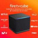 AMAZON Fire TV Cube (2022), Control por Voz Alexa, Wifi 6, Ultra HD 4K