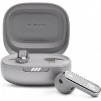 Auriculares BLUETOOTH JBL Live Flex Plata con Cancelación de Ruido