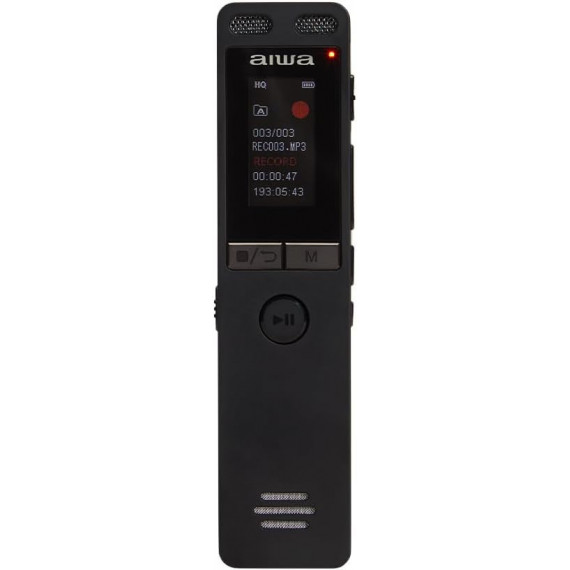 Grabadora de Voz Digital Extra Plana AIWA 16GB Memoria Interna