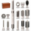 Cepillo de Aire de Pelo Moldeador, Secador, Alisador y Rizador Multifunción 14 en 1 con Tecnología Coanda Champagne  CECOTEC