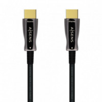 Cable HDMI V2.1 Aoc Fibra Optica Ultra Alta Velocidad Uhs 8K@60HZ/4K@120HZ 4:4:4 48GBPS 100 Metros  AISENS