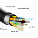Cable HDMI V2.1 Aoc Fibra Optica Ultra Alta Velocidad Uhs 8K@60HZ/4K@120HZ 4:4:4 48GBPS 40 Metros  AISENS