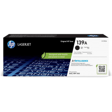 T&oacute;ner HP Laserjet 139A Original Negro 1.500 P&aacute;g/aprox. (W1390A)